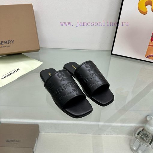 New product launched Burberry flat slippersChannel goods vulcanized one foot stepping Burbercnydq40w - Image 3