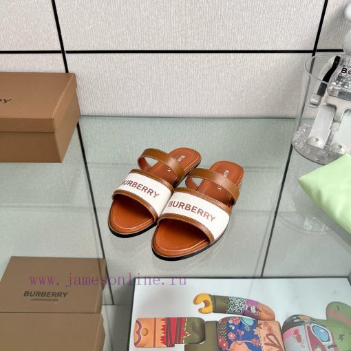 New Burberry Flat SlippersChannel goods vulcanized one foot stepping Burberry canvas shoesOr9fsb8va0 - Image 4