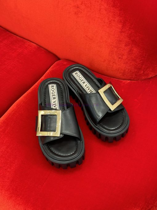 rv ss24 new arrival～RV Thick Bottom Square Buckle Slippers 24 New ProductsThick bottom heighnbq96w9b - Image 3