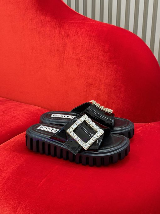 rv ss24 new arrival～RV Thick Bottom Square Buckle Slippers 24 New ProductsThick bottom heighcsdnxhay - Image 2