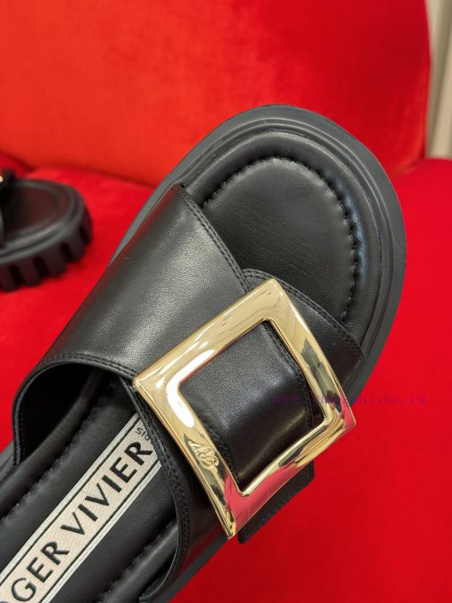 rv ss24 new arrival～RV Thick Bottom Square Buckle Slippers 24 New ProductsThick bottom heighnbq96w9b - Image 6