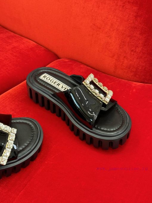 rv ss24 new arrival～RV Thick Bottom Square Buckle Slippers 24 New ProductsThick bottom heighcsdnxhay - Image 4