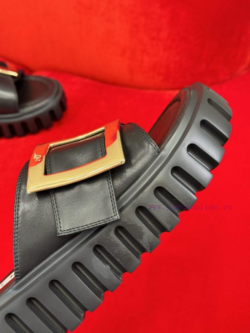 rv ss24 new arrival～RV Thick Bottom Square Buckle Slippers 24 New ProductsThick bottom heighnbq96w9b - Image 7