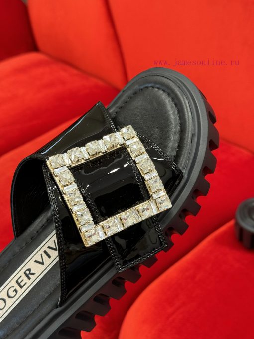 rv ss24 new arrival～RV Thick Bottom Square Buckle Slippers 24 New ProductsThick bottom heighcsdnxhay - Image 7