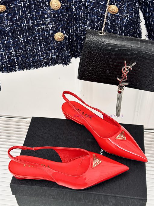 PRADA/PRADA Classic Spring/SummerTriangle logo sandals single shoe seriesThe simple design iaiognhqc - Image 4