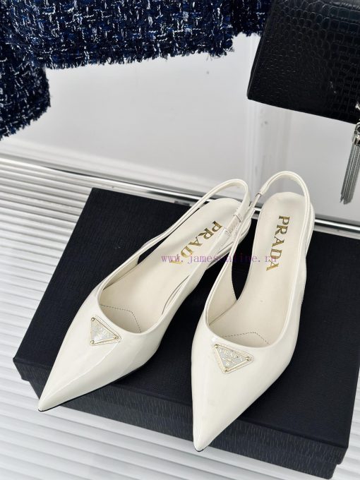 PRADA/PRADA Classic Spring/SummerTriangle logo sandals single shoe seriesThe simple design ikezzdfr2 - Image 3