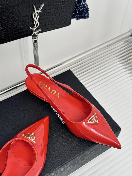 PRADA/PRADA Classic Spring/SummerTriangle logo sandals single shoe seriesThe simple design iaiognhqc - Image 6