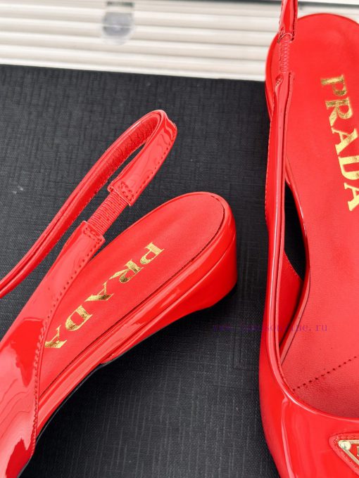 PRADA/PRADA Classic Spring/SummerTriangle logo sandals single shoe seriesThe simple design iaiognhqc - Image 7