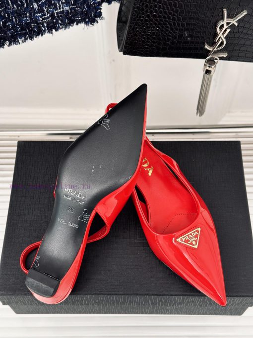 PRADA/PRADA Classic Spring/SummerTriangle logo sandals single shoe seriesThe simple design iaiognhqc - Image 10