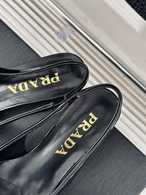 PRADA/PRADA Classic Spring/SummerTriangle logo sandals single shoe seriesThe simple design i5en29i0h - Image 9