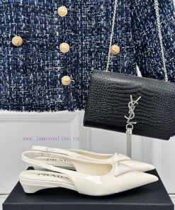 PRADA/PRADA Classic Spring/SummerTriangle logo sandals single shoe seriesThe simple design i612ozels