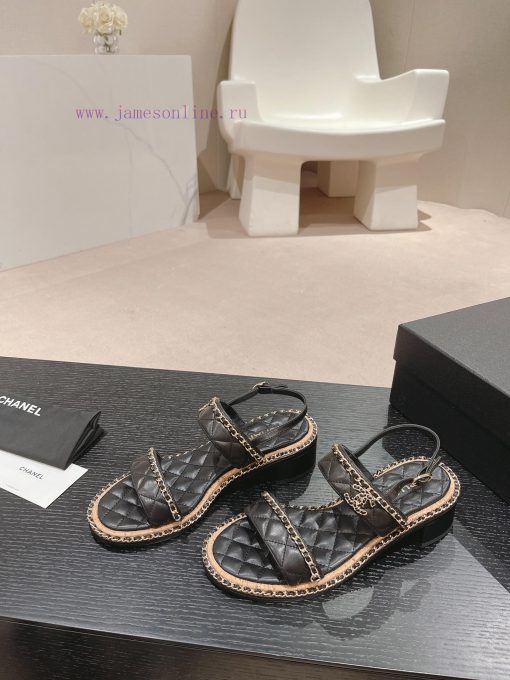 Purchasing grade𝗖𝗛 * 𝗔𝗡𝗟 | | 𝟐𝟎𝟐𝟒 Lazy person dragging 🩴 Chain shoesTop tier high-end qualitfvv57r40 - Image 4