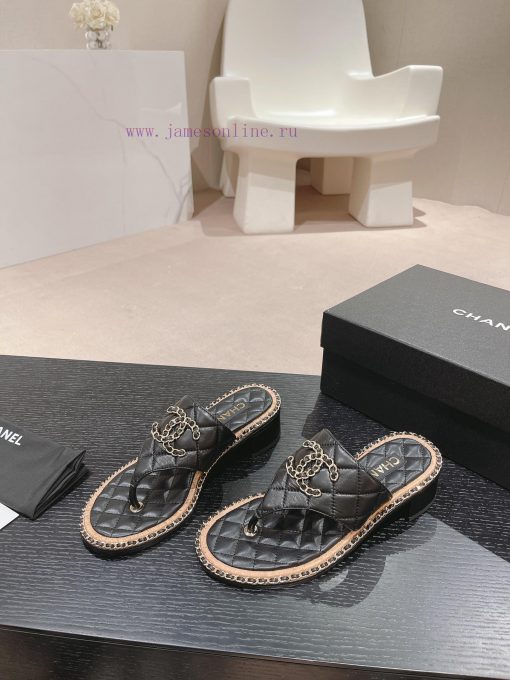 Purchasing grade𝗖𝗛 * 𝗔𝗡𝗟 | | 𝟐𝟎𝟐𝟒 Lazy person dragging 🩴 Chain shoesTop tier high-end qualitzjhtffww - Image 4