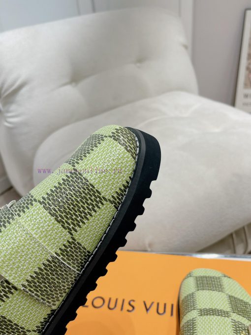 Cx Colorful Checkerboard Pattern New Half Slippers Winterbreak Comfert Flat SlippersThe leatymgz77yq - Image 5