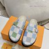 Cx Colorful Checkerboard Pattern New Half Slippers Winterbreak Comfert Flat SlippersThe leat91094szo