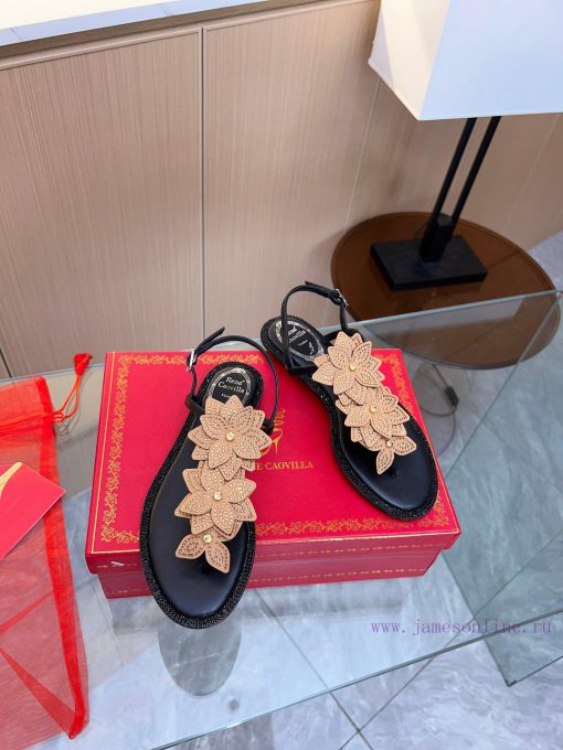 Rene Caovella - RC 2024 Spring New Product VARIE T-shaped Sandals blend timeless elegance inp0zg8wsg - Image 9