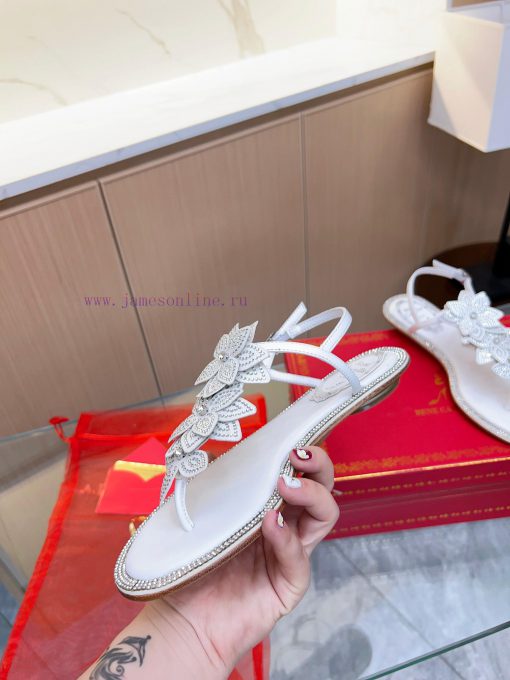Rene Caovella - RC 2024 Spring New Product VARIE T-shaped Sandals Mix the timeless elegance ize6f6tj - Image 3