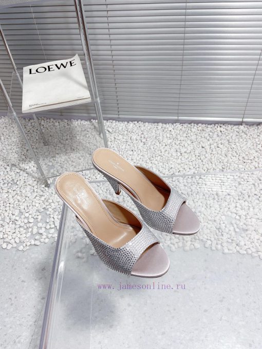 LV Louis Vuitton high-heeled slippersCute and very age reducing, not afraid of showing shortuntsf2u7 - Image 4