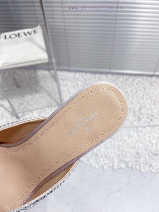 LV Louis Vuitton high-heeled slippersCute and very age reducing, not afraid of showing shortuntsf2u7 - Image 8