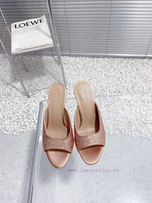 LV Louis Vuitton high-heeled slippersCute and very age reducing, not afraid of showing shortmmzeu4i4 - Image 2