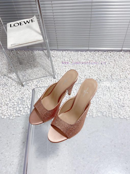 LV Louis Vuitton high-heeled slippersCute and very age reducing, not afraid of showing shortmmzeu4i4 - Image 3