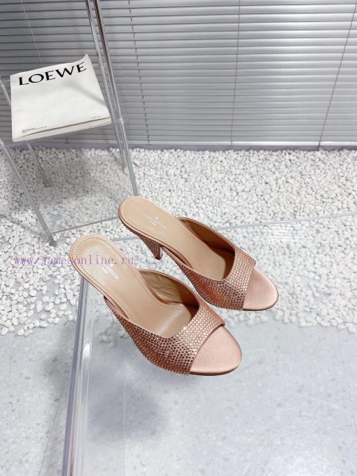 LV Louis Vuitton high-heeled slippersCute and very age reducing, not afraid of showing shortmmzeu4i4 - Image 4
