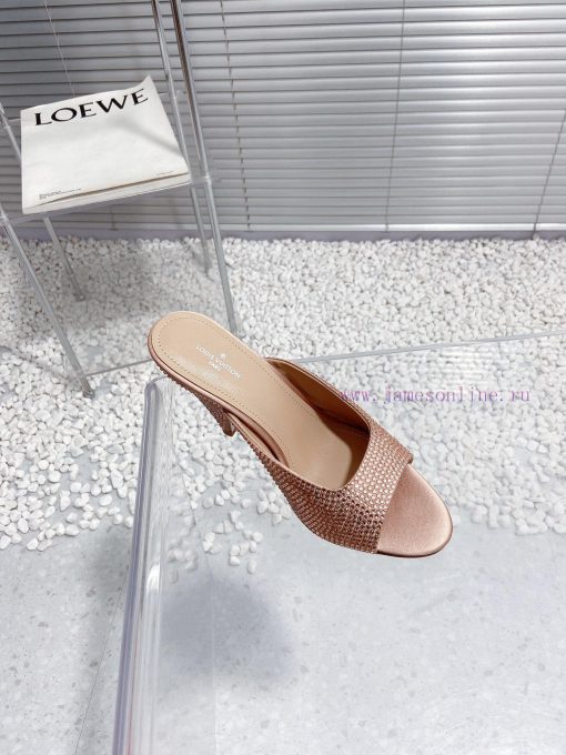 LV Louis Vuitton high-heeled slippersCute and very age reducing, not afraid of showing shortmmzeu4i4 - Image 7