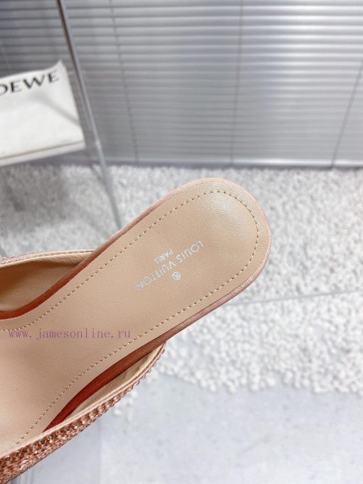 LV Louis Vuitton high-heeled slippersCute and very age reducing, not afraid of showing shortmmzeu4i4 - Image 8