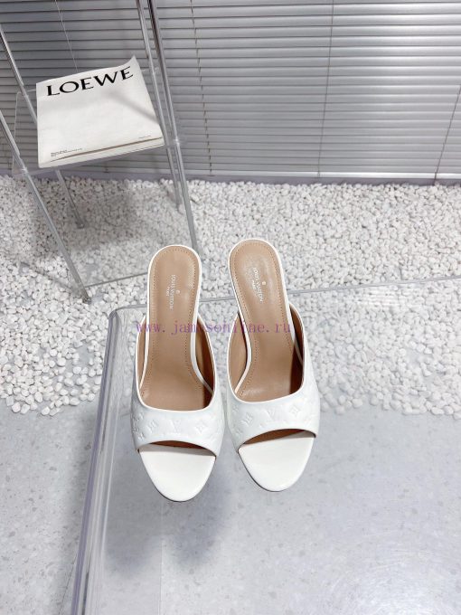 LV Louis Vuitton high-heeled slippersCute and very age reducing, not afraid of showing shortjq145mzx - Image 2
