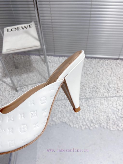 LV Louis Vuitton high-heeled slippersCute and very age reducing, not afraid of showing shortjq145mzx - Image 9