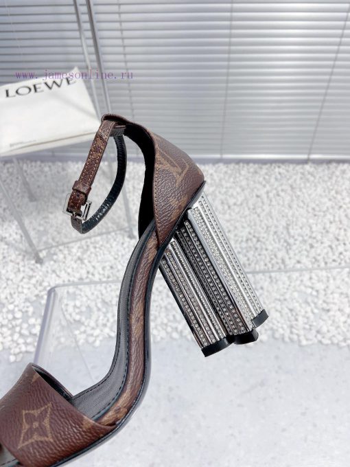 LV Louis Vuitton crystal diamond high-heeled sandalsCute and very age reducing, not afraid ogw7gjpb2 - Image 8