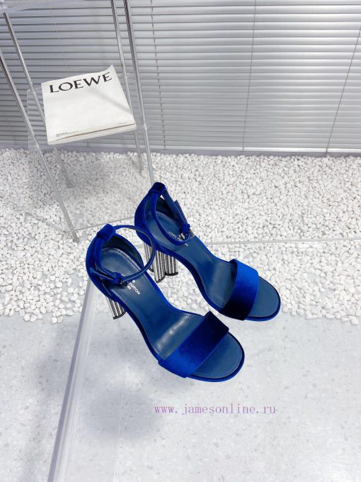 LV Louis Vuitton crystal diamond high-heeled sandalsCute and very age reducing, not afraid o2lk55f7d - Image 4