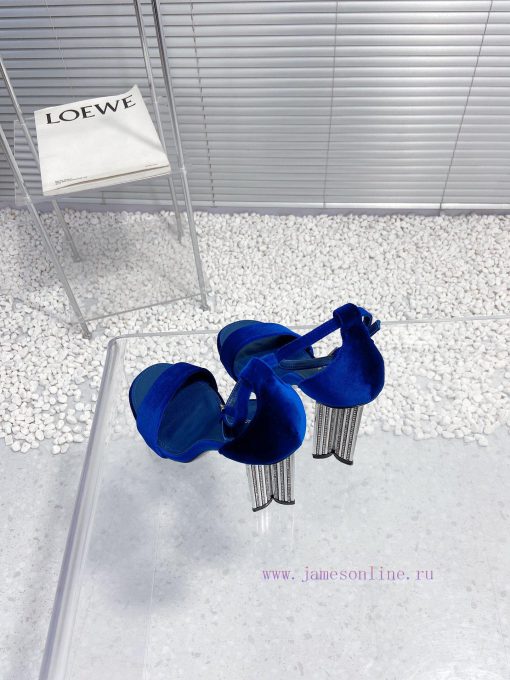 LV Louis Vuitton crystal diamond high-heeled sandalsCute and very age reducing, not afraid o2lk55f7d - Image 5