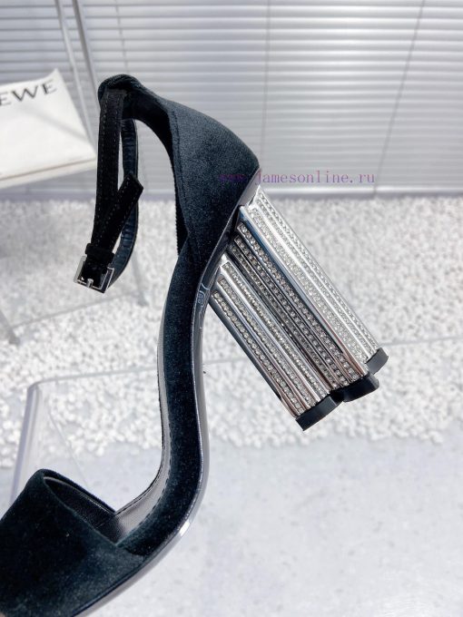 LV Louis Vuitton crystal diamond high-heeled sandalsCute and very age reducing, not afraid oy51nvgrf - Image 8