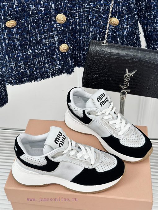 Miu Miu/Miu 24s Early Spring New ProductRetro casual sports shoes ️️Simple design of sports oveuxkve - Image 4