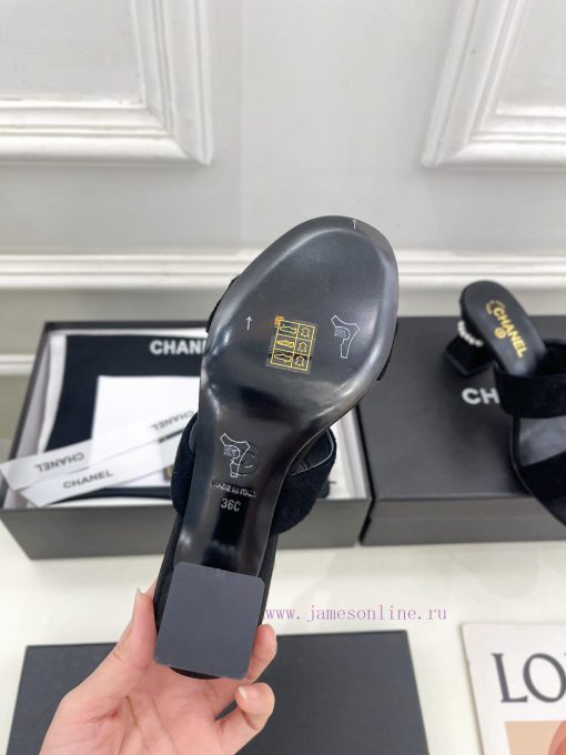 ️𝐂𝐇𝐀𝐍𝐄* 🦋 2024 Early Spring New Product Classic Pearl Heel Slippers Series Newly Released 〰Txw8kyvnb - Image 10