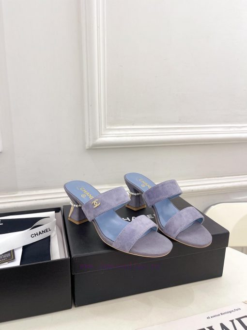 ️𝐂𝐇𝐀𝐍𝐄* 🦋 2024 Early Spring New Product Classic Pearl Heel Slippers Series Newly Released 〰T56ojlyxg - Image 3