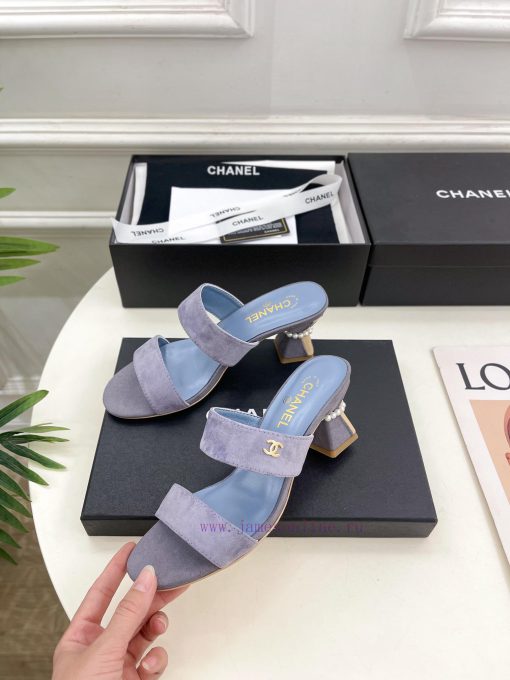 ️𝐂𝐇𝐀𝐍𝐄* 🦋 2024 Early Spring New Product Classic Pearl Heel Slippers Series Newly Released 〰T56ojlyxg - Image 4