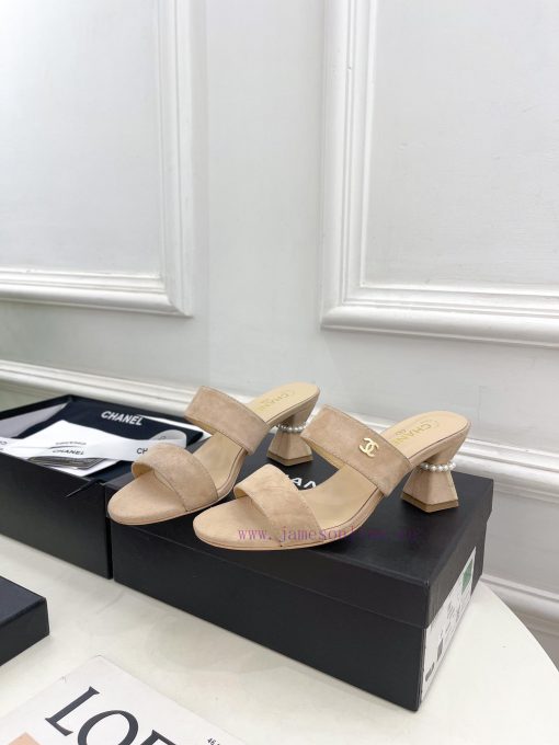 ️𝐂𝐇𝐀𝐍𝐄* 🦋 2024 Early Spring New Product Classic Pearl Heel Slippers Series Newly Released 〰Twywsefd2 - Image 4