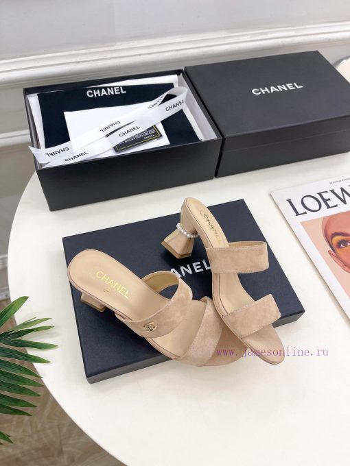 ️𝐂𝐇𝐀𝐍𝐄* 🦋 2024 Early Spring New Product Classic Pearl Heel Slippers Series Newly Released 〰Twywsefd2 - Image 5