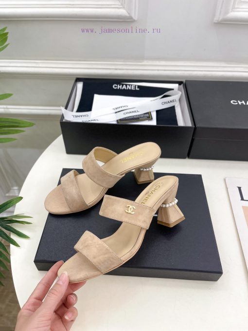 ️𝐂𝐇𝐀𝐍𝐄* 🦋 2024 Early Spring New Product Classic Pearl Heel Slippers Series Newly Released 〰Twywsefd2 - Image 6