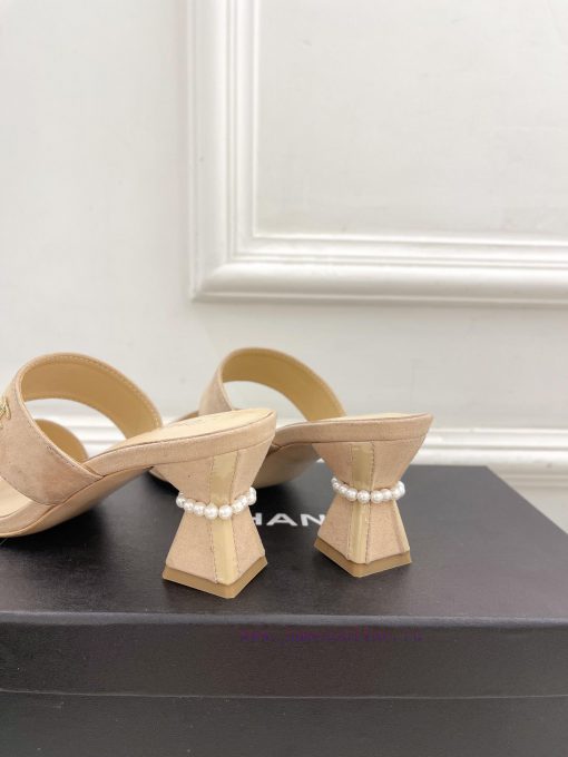 ️𝐂𝐇𝐀𝐍𝐄* 🦋 2024 Early Spring New Product Classic Pearl Heel Slippers Series Newly Released 〰Twywsefd2 - Image 8