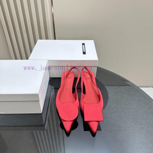 JACQUEMUS designer brand SND minimalist pointed toe women's high heelsBow decoration with pod821uo8j - Image 3