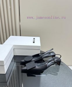 JACQUEMUS designer brand SND minimalist pointed toe women's high heelsBow decoration with polfyf6gnb