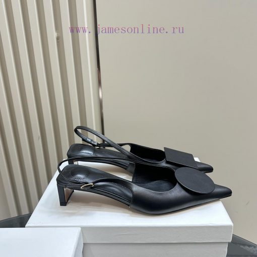 JACQUEMUS designer brand SND minimalist pointed toe women's high heelsBow decoration with polfyf6gnb - Image 6