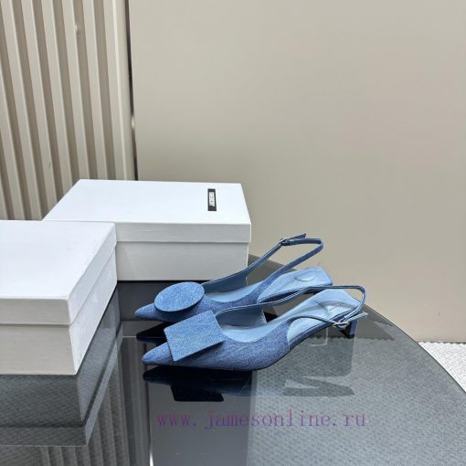 JACQUEMUS designer brand SND minimalist pointed toe women's high heelsBow decoration with po8y2ldoq6 - Image 2