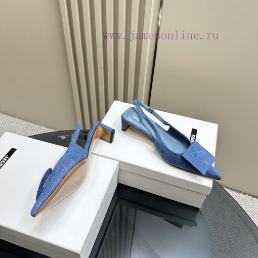 JACQUEMUS designer brand SND minimalist pointed toe women's high heelsBow decoration with po8y2ldoq6 - Image 5