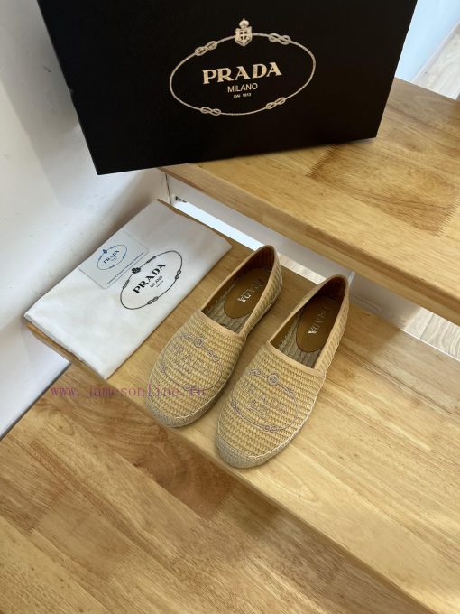 Prada/Prada 24ss Early Autumn, this grass woven shoe is equipped with a soft grass woven fab2594c8wf - Image 2