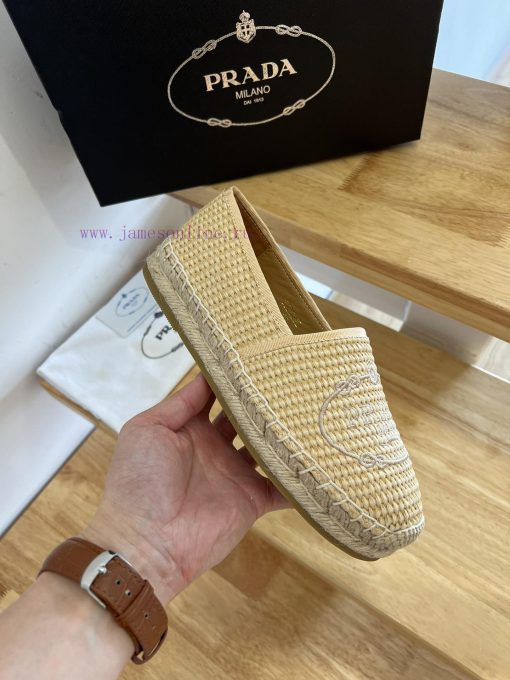 Prada/Prada 24ss Early Autumn, this grass woven shoe is equipped with a soft grass woven fab2594c8wf - Image 6