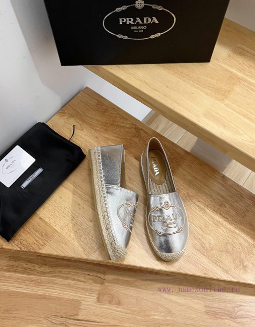 Prada/Prada 2024 early spring leather woven shoes, this woven shoe is equipped with a soft sokzuaqd3 - Image 9